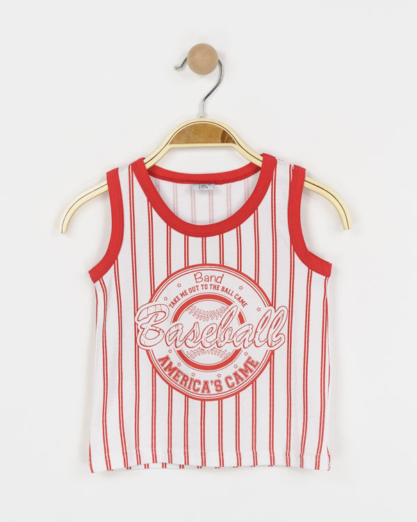 Picture of B31306- BOYS SLEEVELESS TOP IN COTTON (6M-3/4 YEARS )